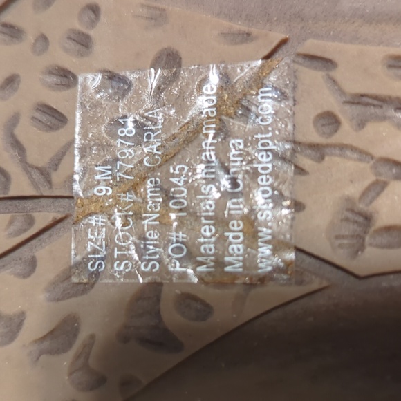 MARBELLA Black Brown Embellished Carla Thong Sandals Sz 9M - Picture 3 of 5